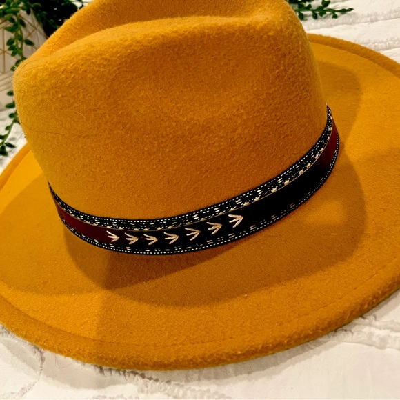 Mustard Color Fedora - Picture 3 of 7